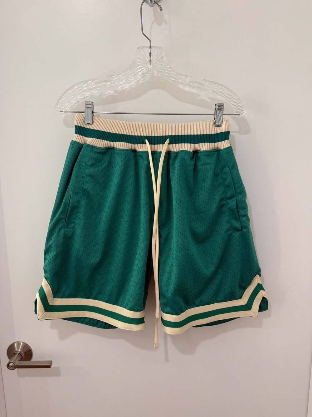 Mitchell & Ness Boston Celtics Kelly Green Mesh Swingman Basketball Shorts